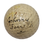 Dated 1929 Johnny Farrell (U.S. Open Champ 1928) Signed Golf Ball JSA #Z25190