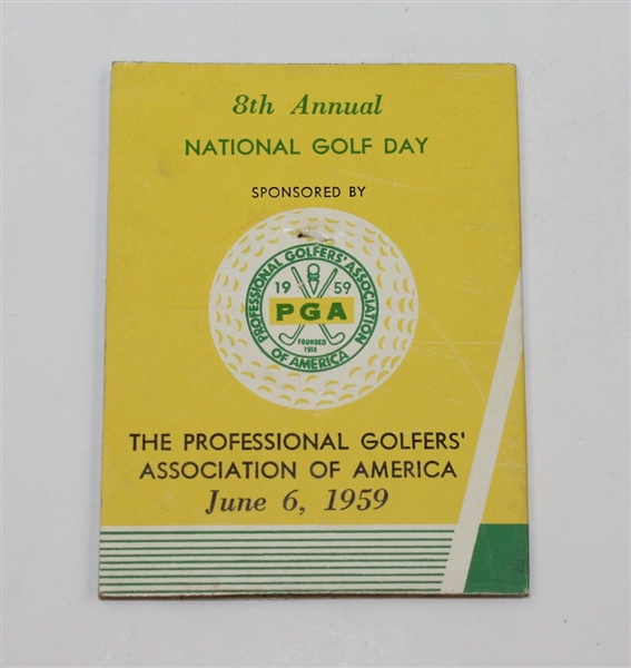 1959 8th Annual National Golf Day Medal- Set of 6