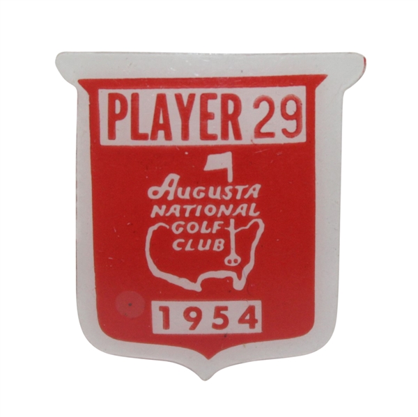 1954 Masters Tournament Contestant Badge #29 - Sam Parks, Jr.