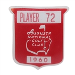 1960 Masters Tournament Contestant Badge #72 - Sam Parks, Jr.- Palmer wins 2nd Masters!