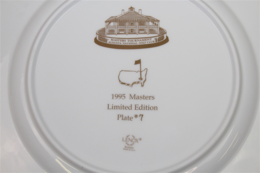 1995 Masters Lenox Limited Edition Plate #7 with Card and Original Box
