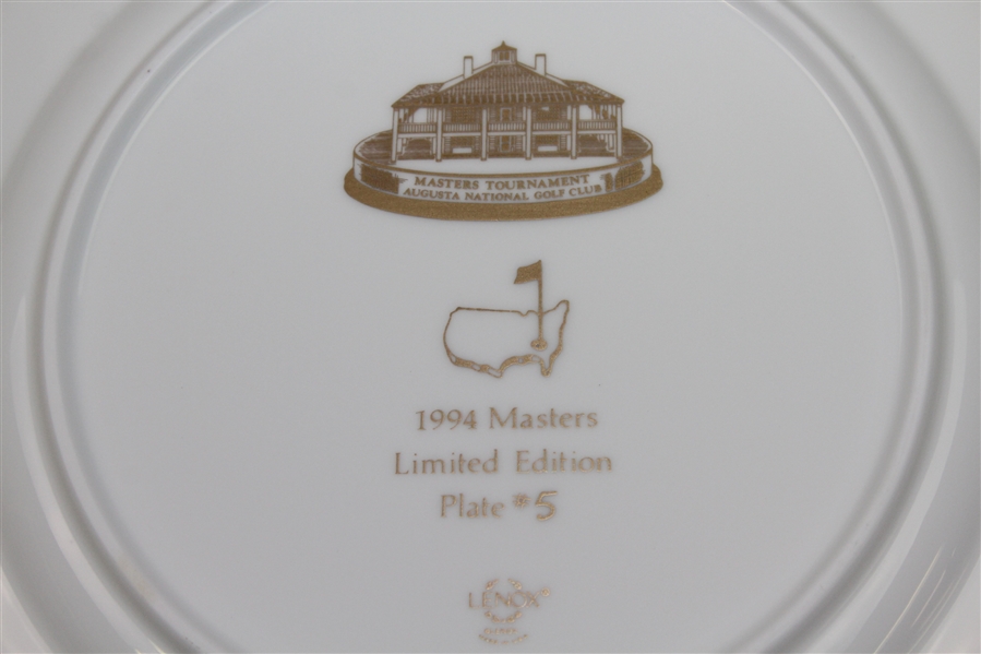 1994 Master Lenox Limited Edition Plate #5 with Card and Original Box