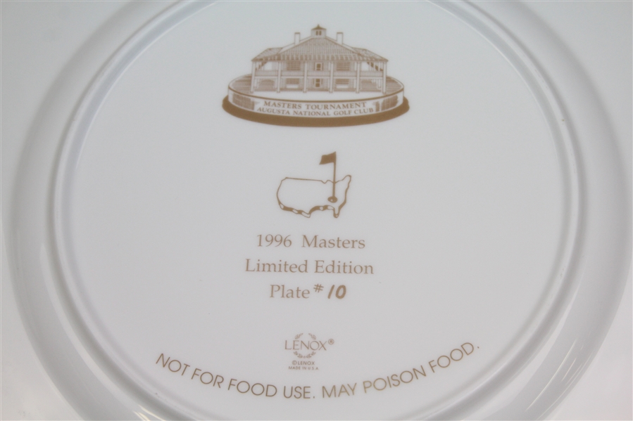 1996 Masters Lenox Limited Edition Plate #10 with Original Box