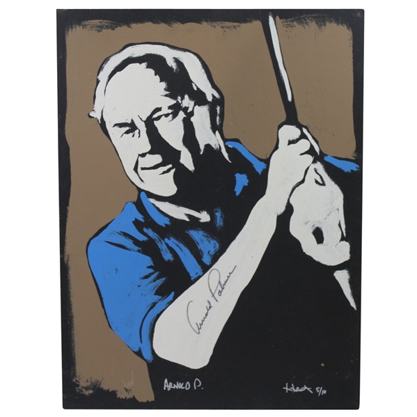 Arnold Palmer Signed Original Art Painting #5/10 JSA ALOA