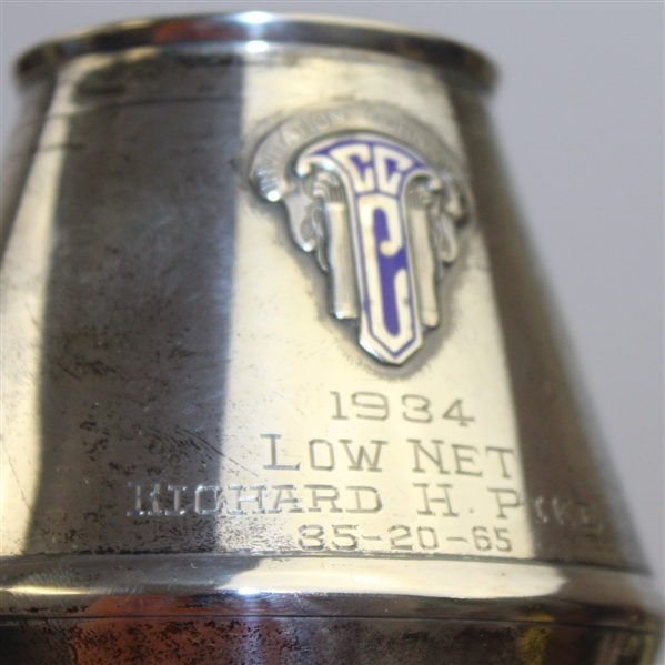 1934 Claremont CC Invitation Tournament Low Net Sterling Trophy Won by Richard H. Pike