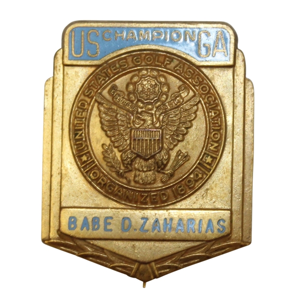 1949 Babe D. Zaharias USGA Women's Open Past Champion's Contestants Pin Medal