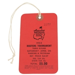1952 Masters Tournament Saturday Ticket #2277-HIGHEST CONDITION, BEST KNOWN!
