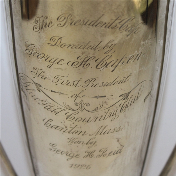1926 The President's Cup at Blue Hill CC Sterling Trophy Won by George H. Reid