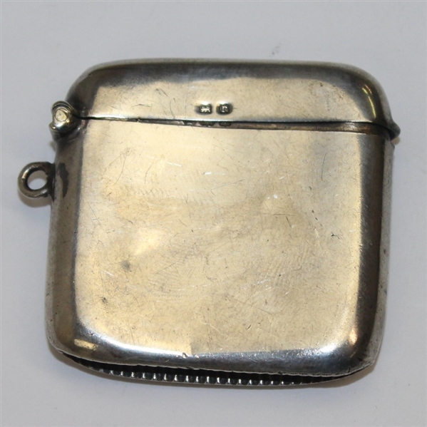 1917 Fairhaven Golf Club Sterling Match Holder - with Matches
