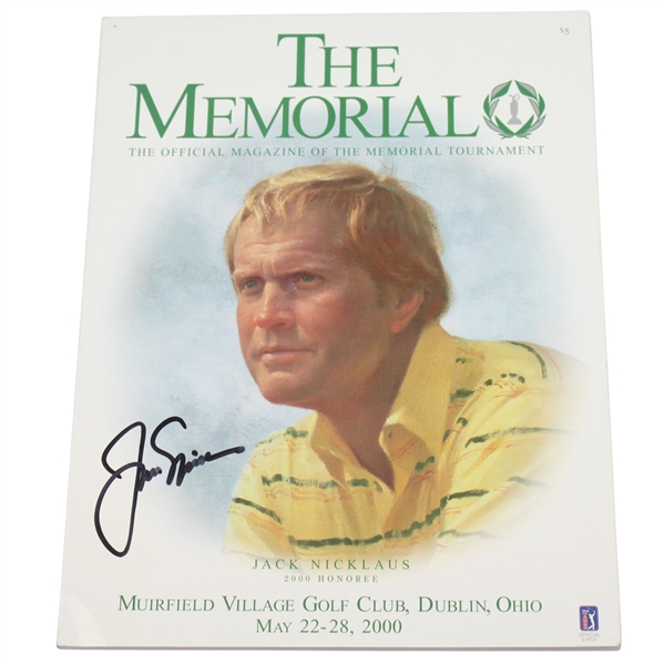 Jack Nicklaus Signed 2000 The Memorial Program JSA #Q49308