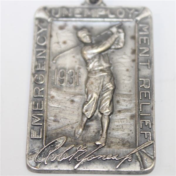 1931 Bobby Jones 'Emergency Unemployment Relief' Sterling Silver Medal