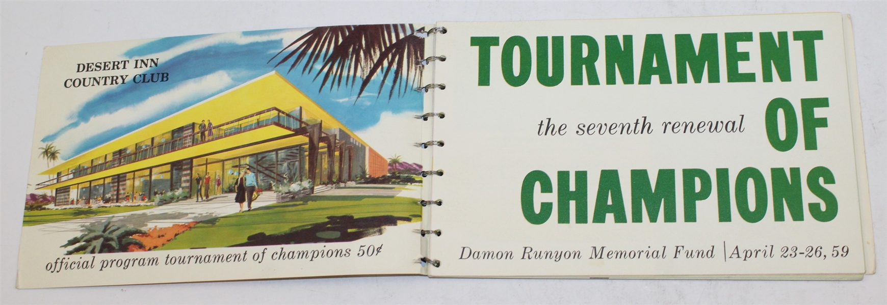 Mike Souchak Signed 1959 Tournament of Champions at Desert Inn CC Program JSA ALOA