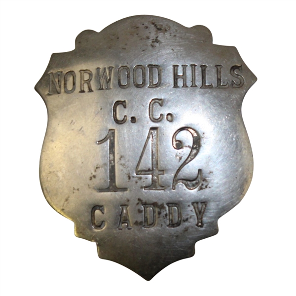 Norwood Hills C.C. Caddie Badge #142