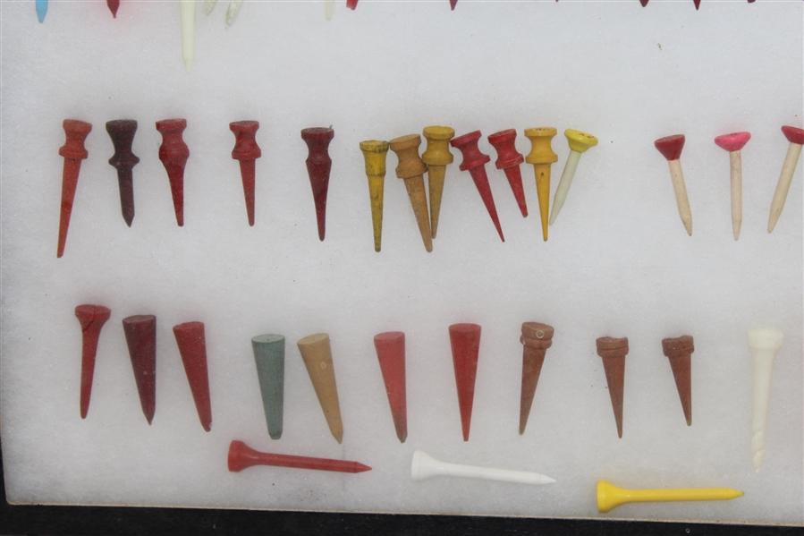 87 Vintage and Classic Golf Tees - Multiple Colors and Shapes