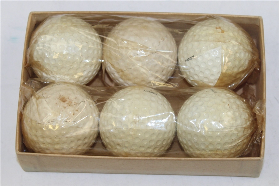Classic 2 Sleeves 1932 Size Country Club 'Pansy' Golf Balls in Original Box