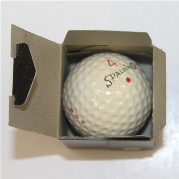 Classic Dozen Spalding 'Distance Dot' Golf Balls in Original Box with Advert Sign