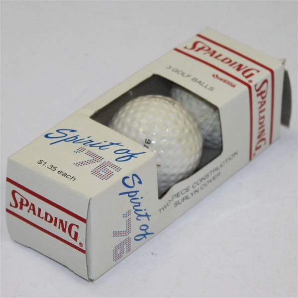 Classic Dozen Spalding 'Spirit of '76' Golf Balls in Original Box