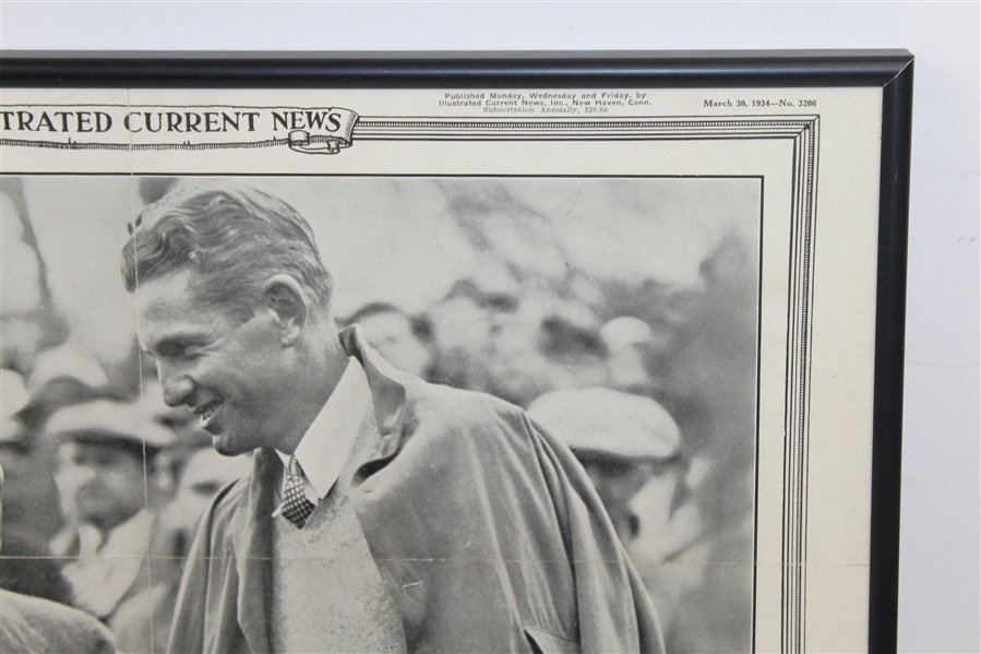 1934 Illustrated Current News - Robert T. Jones Sr. Awards Check to Horton Smith