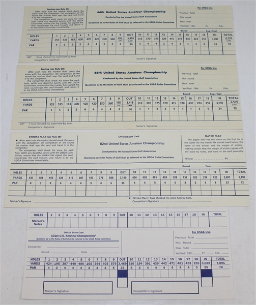 1966(x2), 1982, & 2001 US Amateur Championship Official Scorecards