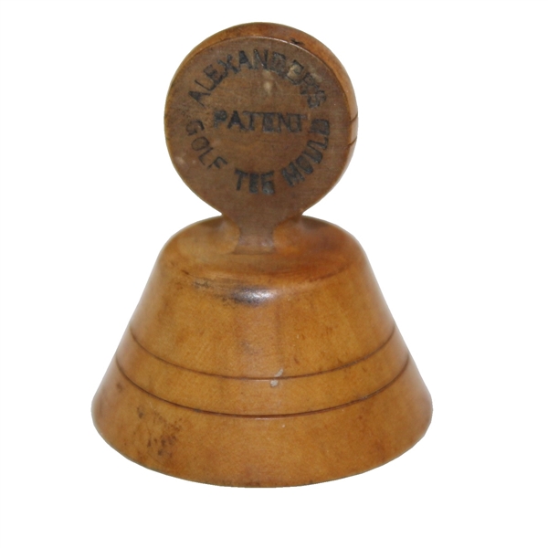 Alexander's Patent Wooden Golf Sand Tee Mould Circa 1890 - Rare