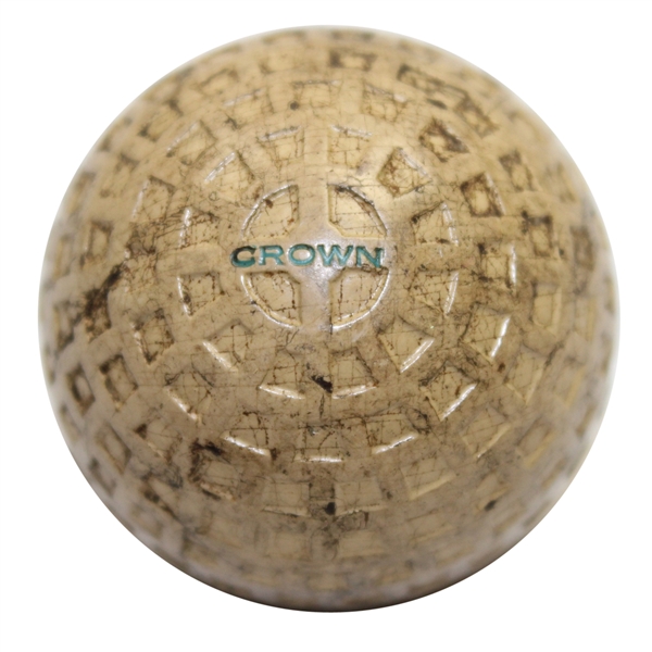 Vintage 'Crown' Mesh Pattern Golf Ball