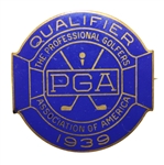 1939 PGA Championship at Pomonok CC Contestants Badge - Henry Picard Winner