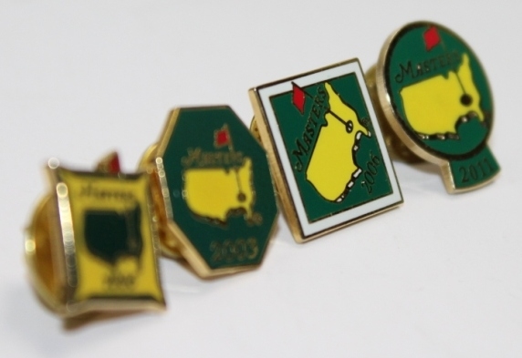 Lot of Four Masters Employee Pins - 1995, 2003, 2006, & 2011 