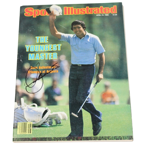 Seve Ballesteros Signed 1980 Masters Sports Illustrated Magazine JSA ALOA