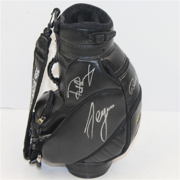 35th Ryder Cup Ltd Edition Mini Golf Bag Signed by 5 European Team Members JSA ALOA