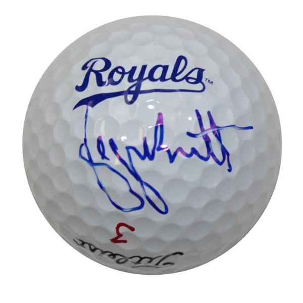  Tough Autograph George Brett Signed on His Personal Royals Logo Golf Ball JSA ALOA