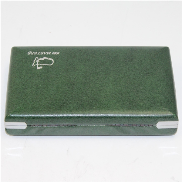 1981 Augusta National Member Gift - Green Leather Jewelry Box