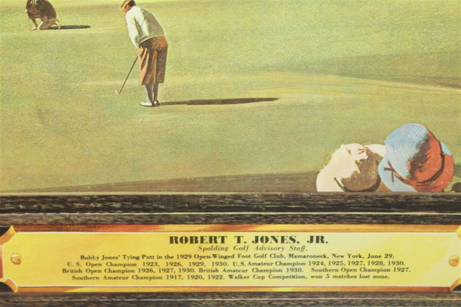 1945 Spalding Robert T. Jones Jr. Hall of Fame Series Advertisement - Excellent Condition