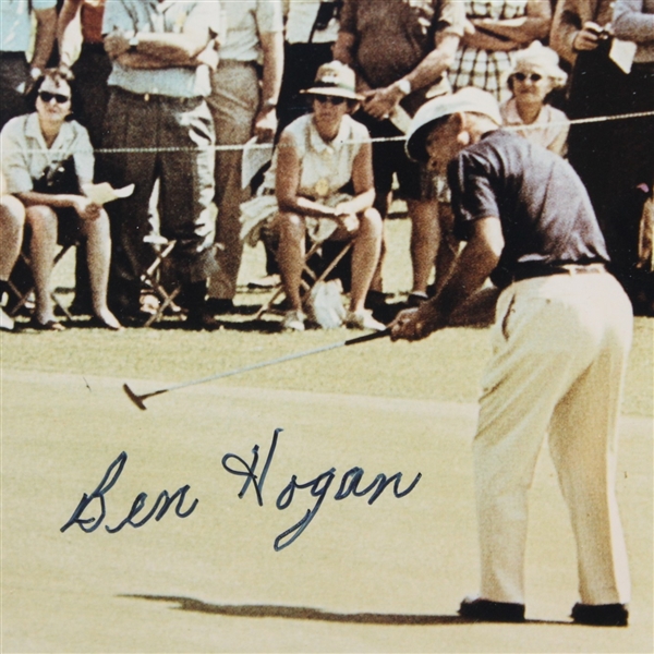 Ben Hogan Signed Original 1960 Masters Framed Photo JSA ALOA