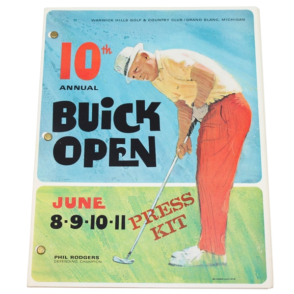 1967 10th Annual Buick Open Press Kit Program - Julius Boros Winner