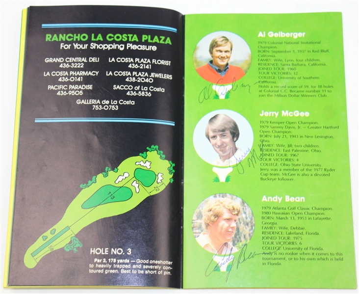 1980 Mony Tournament of Champs Program Signed by 27 with Seve, Floyd, etc JSA ALOA