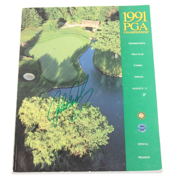 John Daly Signed 1991 PGA Championship Program JSA ALOA