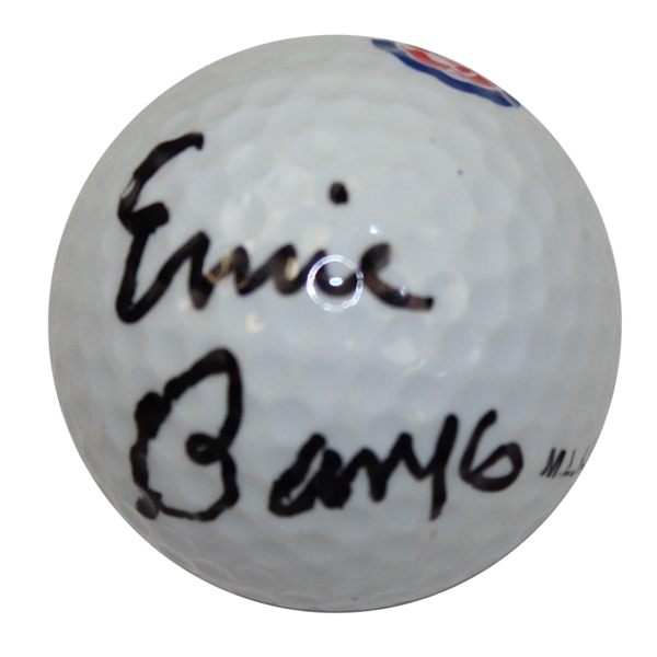 Hall of Fame Ernie Banks Signed Chicago Cubs Logo Golf Ball JSA ALOA