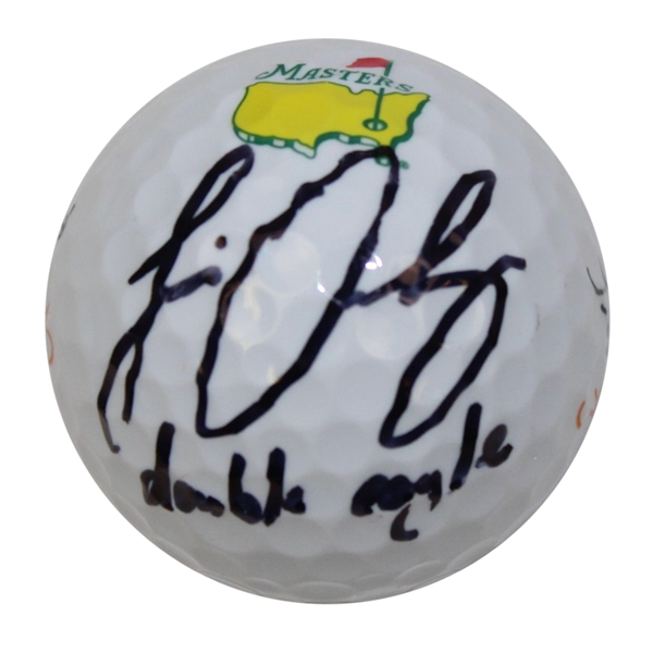 Louis Oosthuizen Signed Masters Logo Golf Ball - Double Eagle Notation JSA ALOA