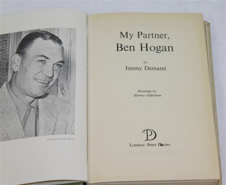 1954 'My Partner Ben Hogan' Book by Jimmy Demaret
