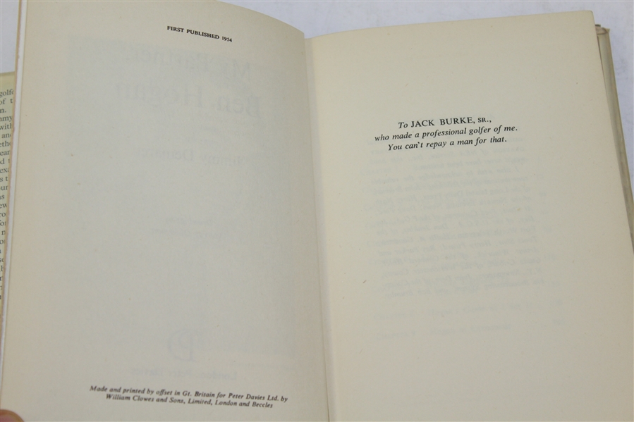 1954 'My Partner Ben Hogan' Book by Jimmy Demaret