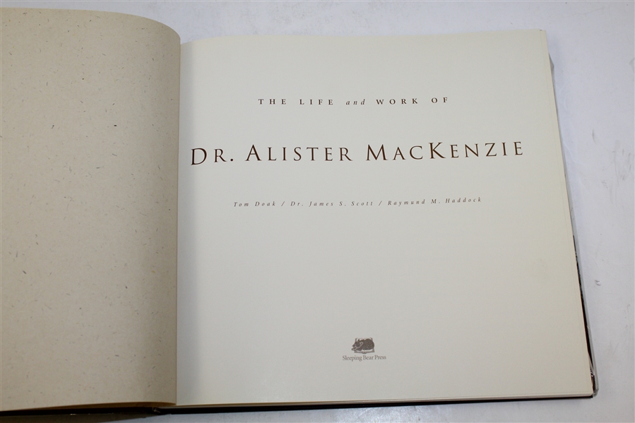 'The Life & Work of Dr. Alister MacKenzie' Book by Doak, Scott, & Haddock