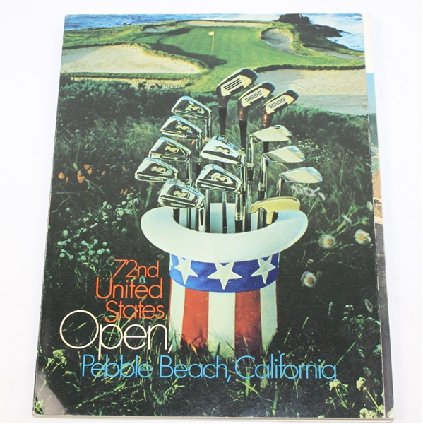 1972 US Open Lot: Program, Tickets, Scorecard, Pairing Sheets, Press Arm Band, Matchbook, and Golf Journal