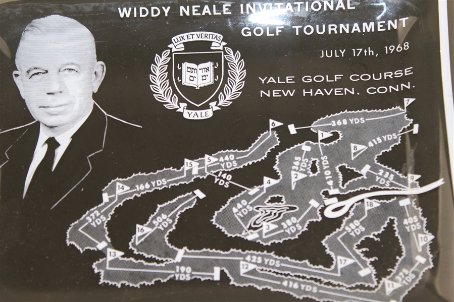 1968 Widdy Neale Golf Tournament at Yale Golf Course Commemorative Plate