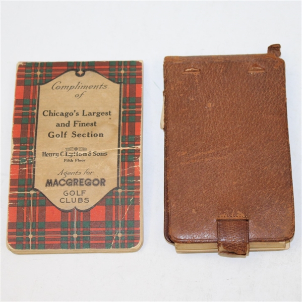 Lot of Two Vintage Golf Score Books - MacGregor & Unmarked