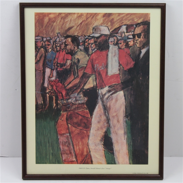 1966 Elldor '1960 U.S. Open, Arnold Palmer's first Charge' Picture - Framed