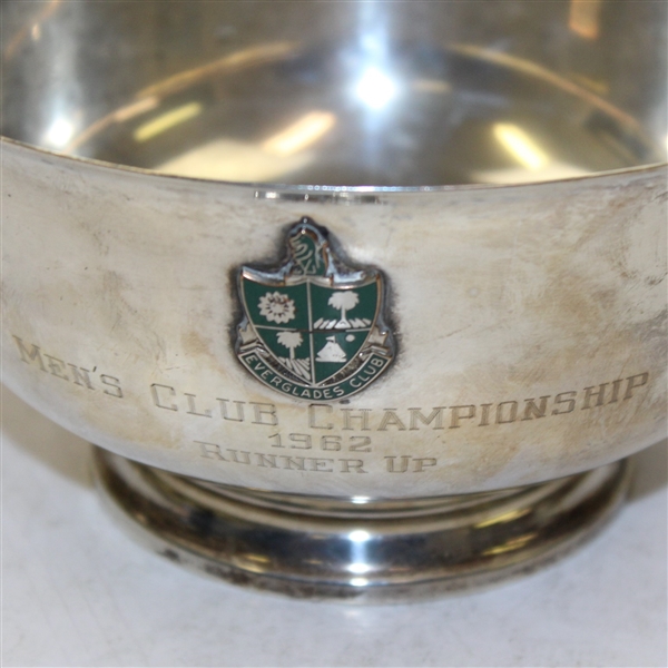1962 Everglades Club Men's Club Championship Runner Up Bowl - Sterling Silver