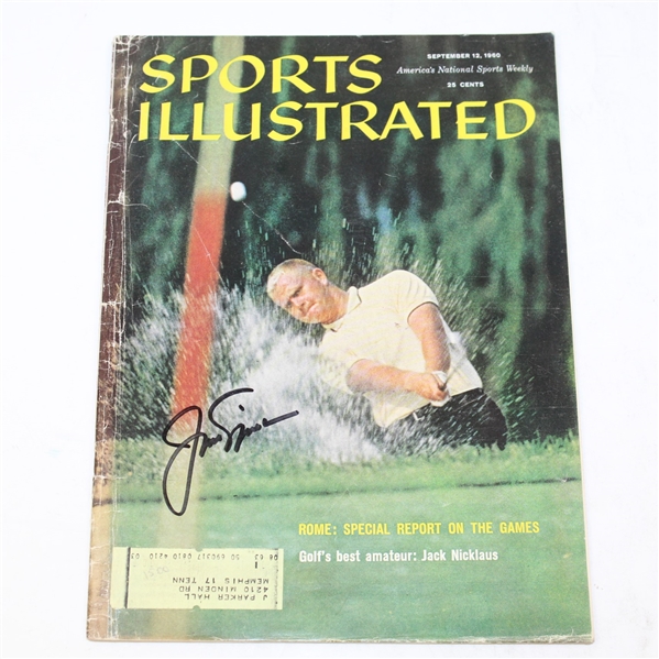 Jack Nicklaus Signed 1960 Sports Illustrated - September 12 JSA #P36678