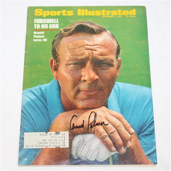Arnold Palmer Signed 1969 Sports Illustrated - September 1 JSA #P36664