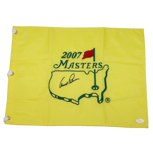 Arnold Palmer Signed 2007 Masters Embroidered Flag JSA #Z08145
