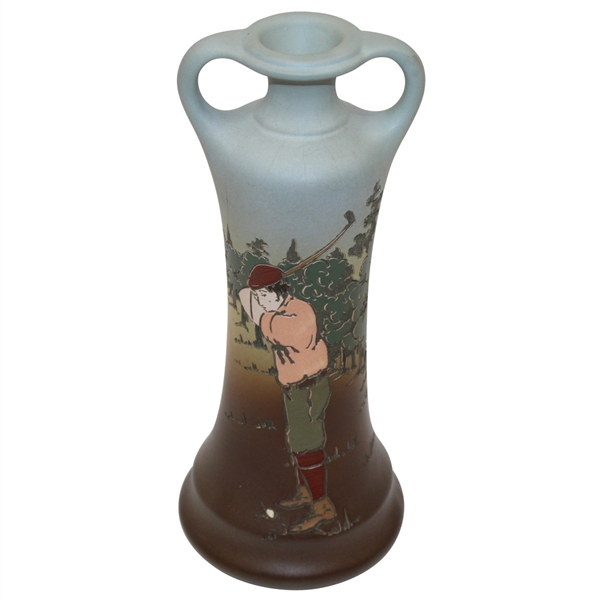 Weller Dickensware Vase- Male Golfer